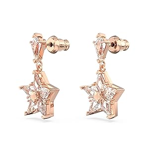m*鼻様 【新品未使用】スワロフスキー　Stella ドロップピアス星ピアス m*鼻様 【新品未使用】スワロフスキー Stella ドロップピアス星